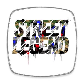 Street Legend Camo Graffiti Style - Square fridge magnet - white - Front