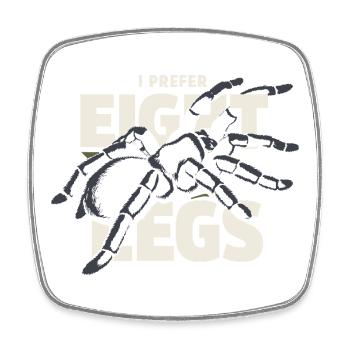 Tarantula Tarantula Holder Spider Owner - Square fridge magnet - white - Front