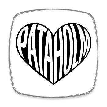 Pataholm dans le cœur - Magnet carré - blanc - Devant
