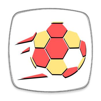 Fußball Fan 2026 Action - Viereckiger Kühlschrankmagnet - Weiß - Vorne