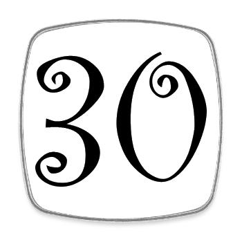 JOYEUX ANNIVERSAIRE. HAPPY BIRTHDAY. ANNIVERSAIRE. - Magnet carré - blanc - Devant