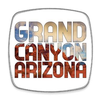 Grand Canyon Arizona National Park - Square fridge magnet - white - Front