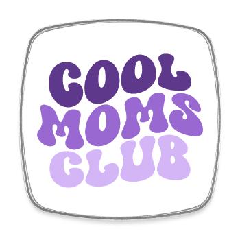 Cool Moms Club - Muttertag Mama Geschenk - Viereckiger Kühlschrankmagnet - Weiß - Vorne