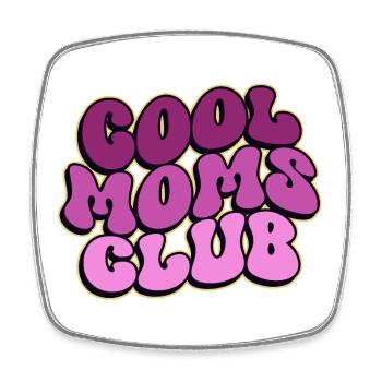 Cool Moms Club - Muttertag Mama Geschenk - Viereckiger Kühlschrankmagnet - Weiß - Vorne