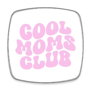 Cool Moms Club - Muttertag Mama Geschenk - Viereckiger Kühlschrankmagnet - Weiß - Vorne