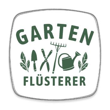 Garten Flüsterer - Retro Gärtner Natur - Viereckiger Kühlschrankmagnet - Weiß - Vorne