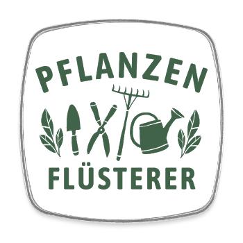 Pflanzen Flüsterer - Retro Gärtner Natur - Viereckiger Kühlschrankmagnet - Weiß - Vorne