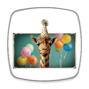 Giraffentiere Zooparty Dschungel Zoo Geburtstag - Viereckiger Kühlschrankmagnet - Weiß - Vorne