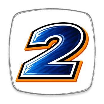 Number 2 Football Shirt Tournament 2026 Design - Square fridge magnet - white - Front