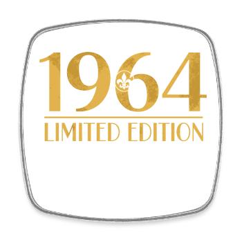 1964 Birthday Vintage Limited Edition - Square fridge magnet - white - Front