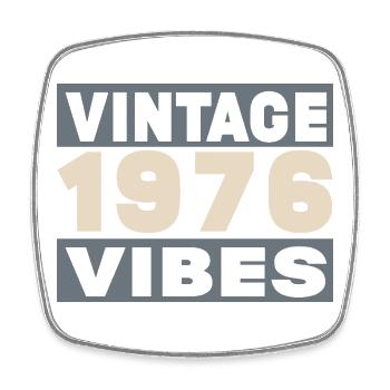 Anniversary 1976 - 50 years - Square fridge magnet - white - Front