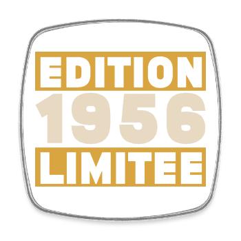 1956 70 ans Anniversaire Vintage Cadeau - Magnet carré - blanc - Devant