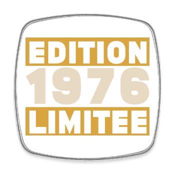 1976 50 Jahre Jubiläumsgeschenk - Viereckiger Kühlschrankmagnet - Weiß - Vorne