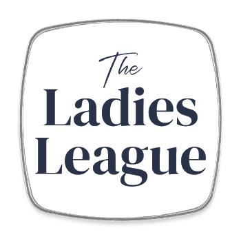 The Ladies League - Viereckiger Kühlschrankmagnet - Weiß - Vorne
