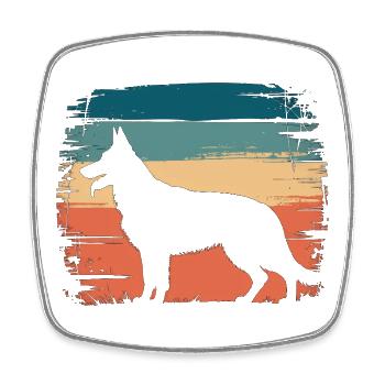 Dingo Australischer Wildhund Tierliebhaber Design - Viereckiger Kühlschrankmagnet - Weiß - Vorne