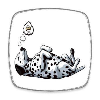 Dalmatians Dalmatian Keepers Dalmatian Owners - Square fridge magnet - white - Front