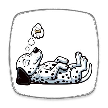Dalmatians Dalmatian Keepers Dalmatian Owners - Square fridge magnet - white - Front
