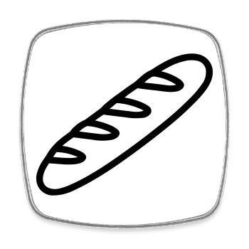 wand - Square fridge magnet - white - Front