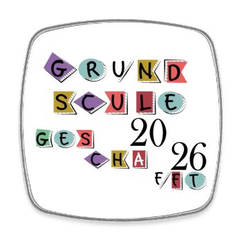 Primary school completed - Square fridge magnet - white - Front