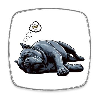 Cane Corso Cane Corsos Corso halter Corso Besitzer - Viereckiger Kühlschrankmagnet - Weiß - Vorne