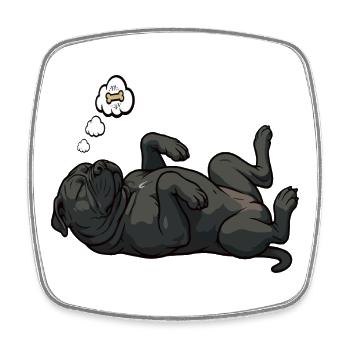 Cane Corso Cane Corsos Corso halter Corso Besitzer - Viereckiger Kühlschrankmagnet - Weiß - Vorne