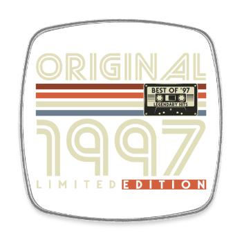 Cadeau rétro vintage d’anniversaire 1997 - Magnet carré - blanc - Devant