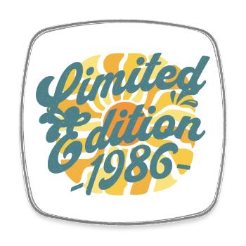 Édition limitée anniversaire 1986 - Magnet carré - blanc - Devant