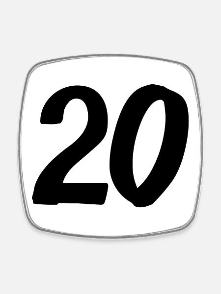 20 - Magnet carré - blanc