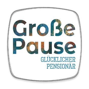 Abschiedsgeschenke Glücklicher Pensionär - Pause - Viereckiger Kühlschrankmagnet - Weiß - Vorne