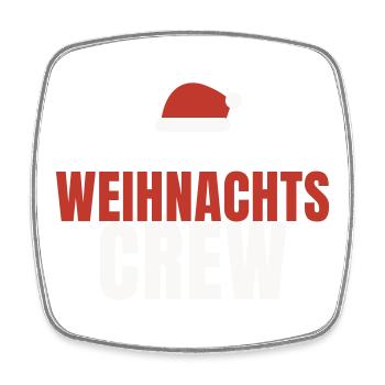 Weihnachts Crew Weihnachtsmütze Familie Team Fest - Viereckiger Kühlschrankmagnet - Weiß - Vorne