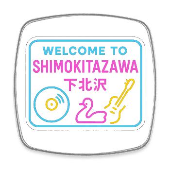 Welcome to Shimokitazawa - Magnet carré - blanc - Devant