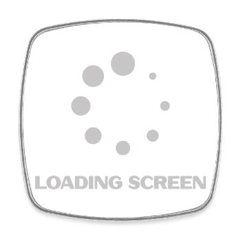 LOADING SCREEN - Viereckiger Kühlschrankmagnet - Weiß - Vorne