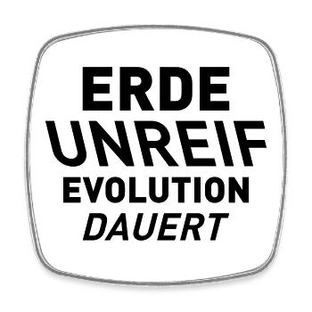 ERDE UNREIF - Viereckiger Kühlschrankmagnet - Weiß - Vorne