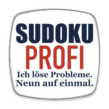 Sudoku Profi – Ich löse Probleme - Viereckiger Kühlschrankmagnet - Weiß - Vorne