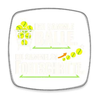 Tennistrainer Tennis Coach Tennislehrer Geschenk - Viereckiger Kühlschrankmagnet - Weiß - Vorne