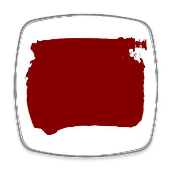 Roter Punkt - Tusche - Viereckiger Kühlschrankmagnet - Weiß - Vorne