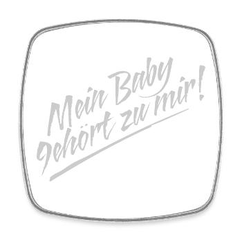 Mon bébé - Magnet carré - blanc - Devant