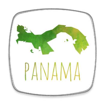 panama - Viereckiger Kühlschrankmagnet - Weiß - Vorne