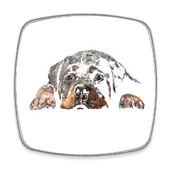 Rottweiler - Square fridge magnet - white - Front