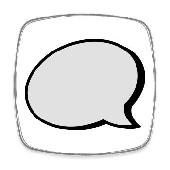 2541614 15422397 - Magnet carré - blanc - Devant