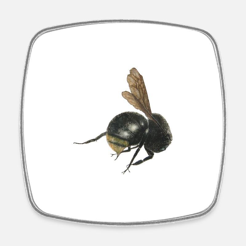 Hummel - Viereckiger Kühlschrankmagnet - Weiß