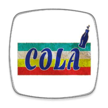 Cola Vintage / Geschenk Retro Getränke Limonade - Viereckiger Kühlschrankmagnet - Weiß - Vorne