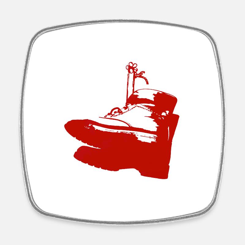 Shoes - Square fridge magnet - white