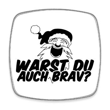 Weihnachten Christmas Xmas Spruch Geschenk - Viereckiger Kühlschrankmagnet - Weiß - Vorne