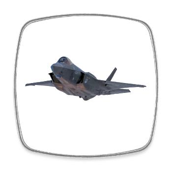 F-35 - Magnet carré - blanc - Devant