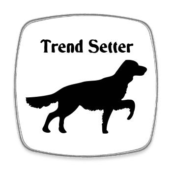Trend Setter - Magnet carré - blanc - Devant