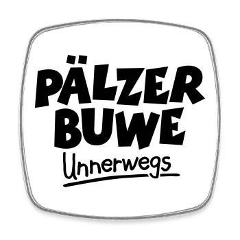 Pälzer Buwe Unnerwegs - Pfälzer Männer auf Tour - Viereckiger Kühlschrankmagnet - Weiß - Vorne