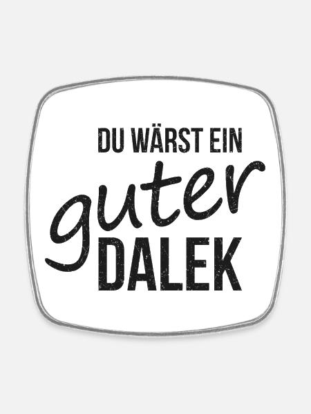 Dalek - Viereckiger Kühlschrankmagnet - Weiß