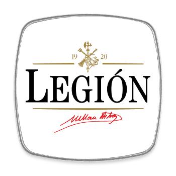 Legion - Viereckiger Kühlschrankmagnet - Weiß - Vorne