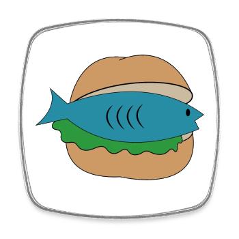 Funny gifts for North Germans - Square fridge magnet - white - Front